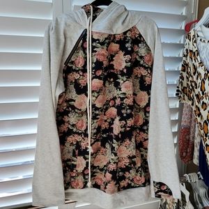 Vanilla Bay Floral Double Hoodie